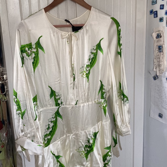 Cynthia Rowley Silk Lily of the Valley Dress, Size 8